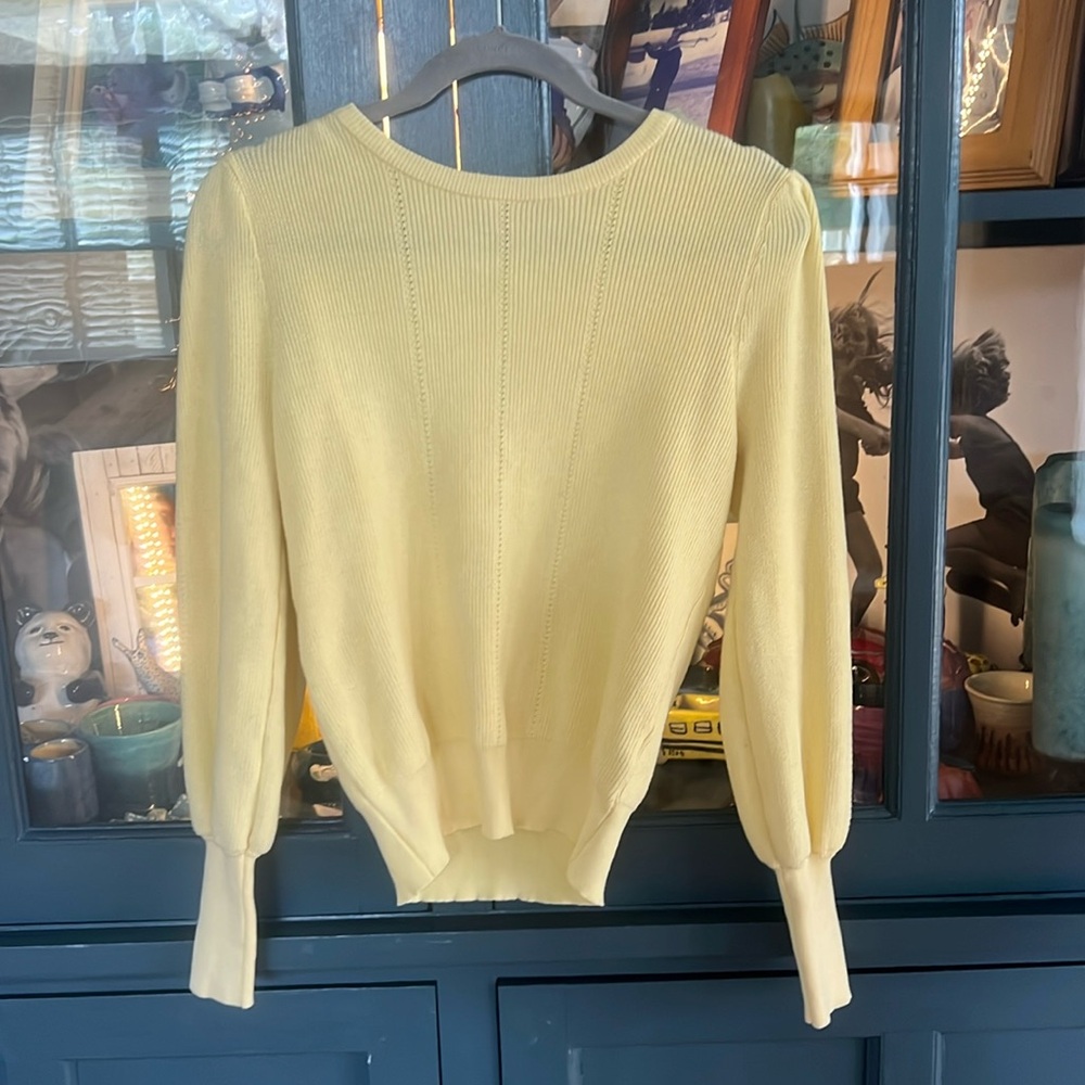 yellow Philosophy sweater size medium